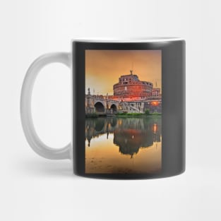 Castel Sant'Angelo & Tiber river - Rome, Italy Mug